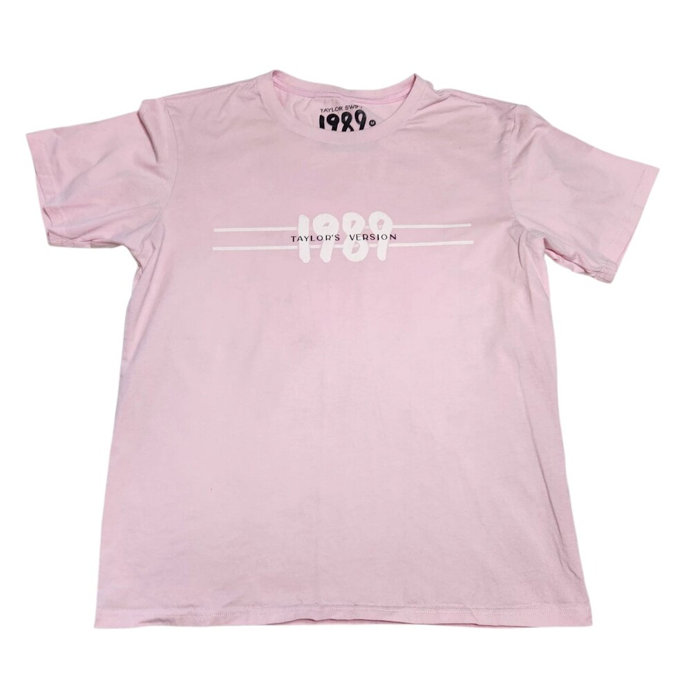 Taylor Swift 1989 Taylor's Version Tshirt Short Sleeves Pink Womens Medium